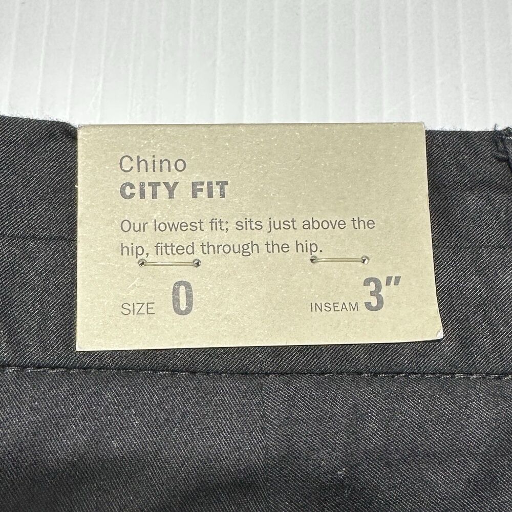J.Crew Chino Classic Twill Shorts Womens Size 0 Black City Fit Broken In 3” NWT - Picture 6 of 9